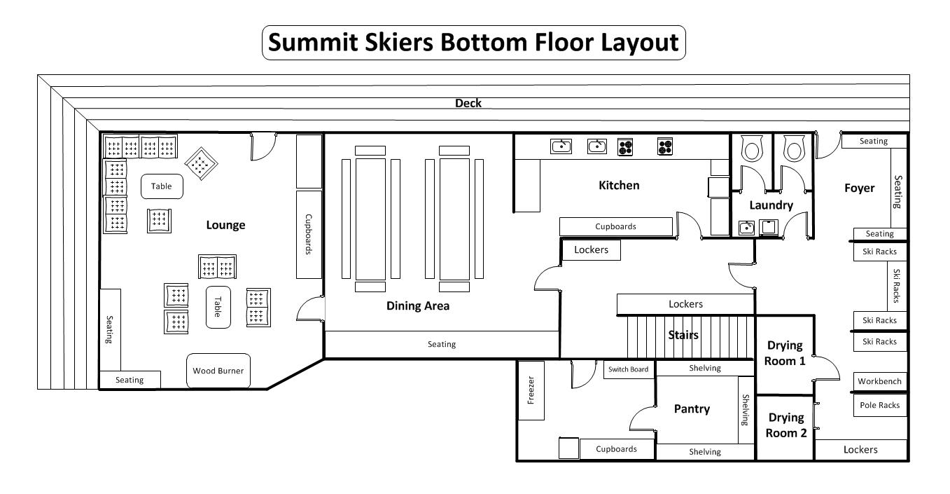 Downstairs floor plan