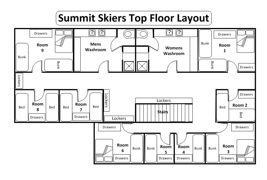 Upstairs floor plan